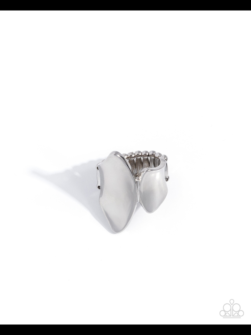 Competitive Chi Paparazzi Sleek Silver Sculpted Pebble Ring